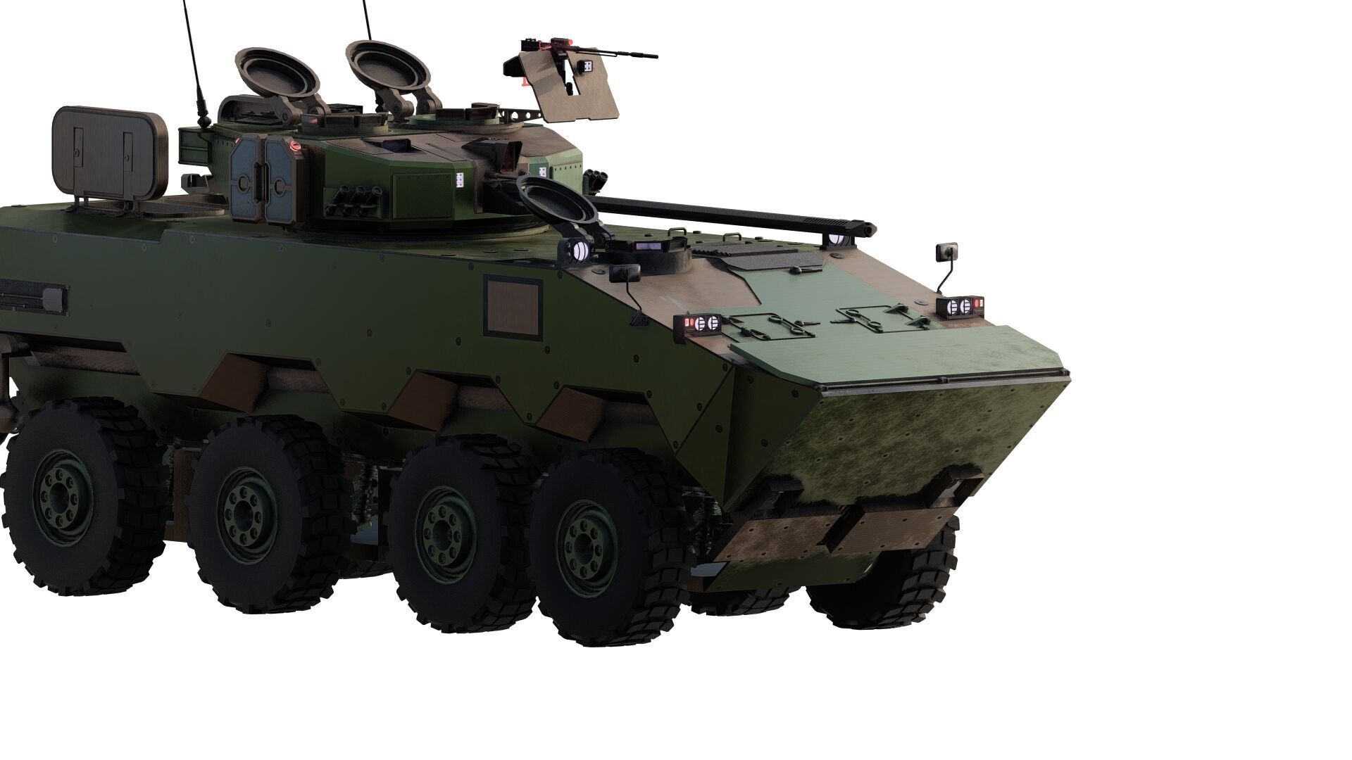 MILITARY INFANTRY VEHICLE 8X8 3D model_2