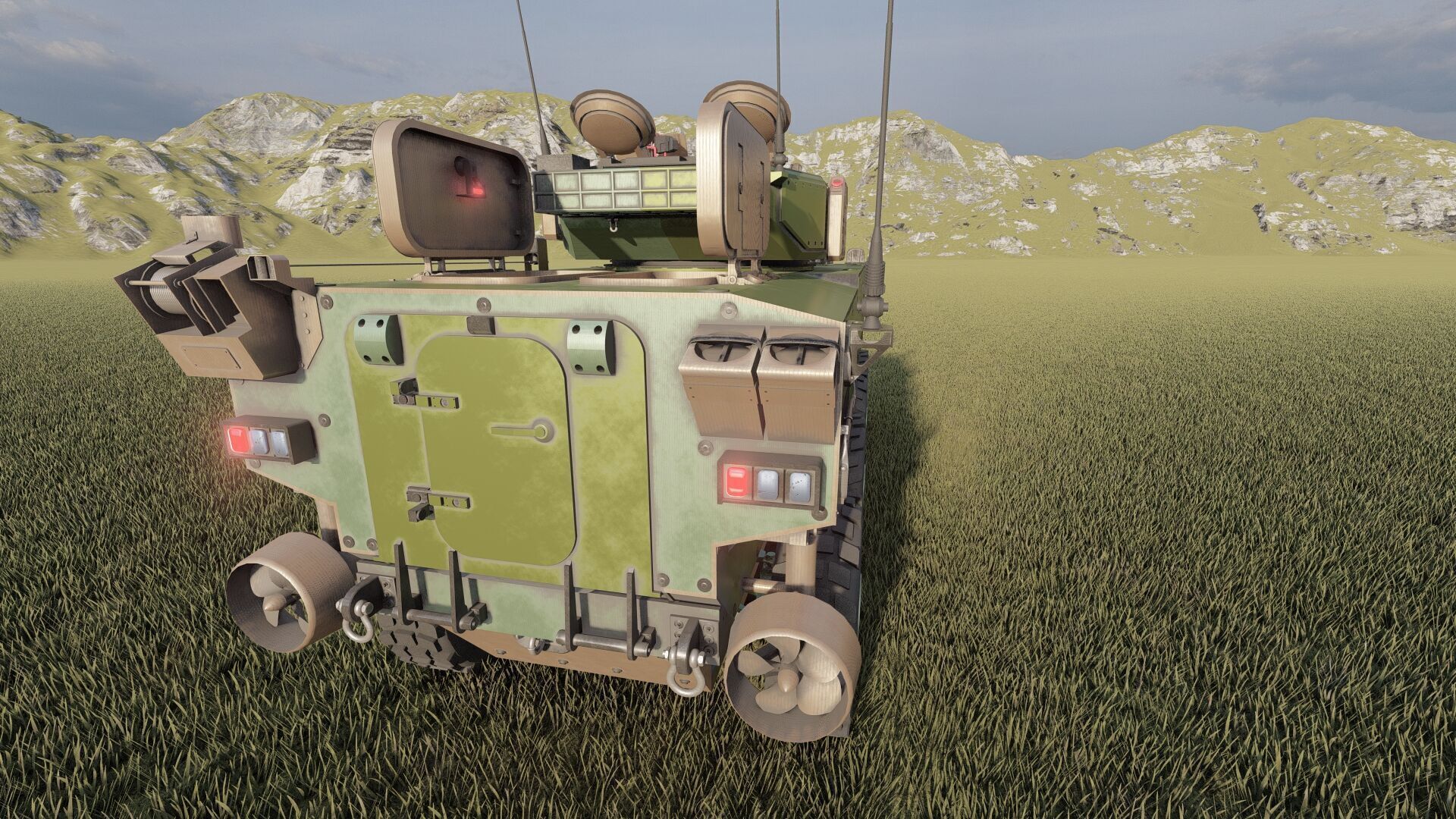 MILITARY INFANTRY VEHICLE 8X8 3D model_12