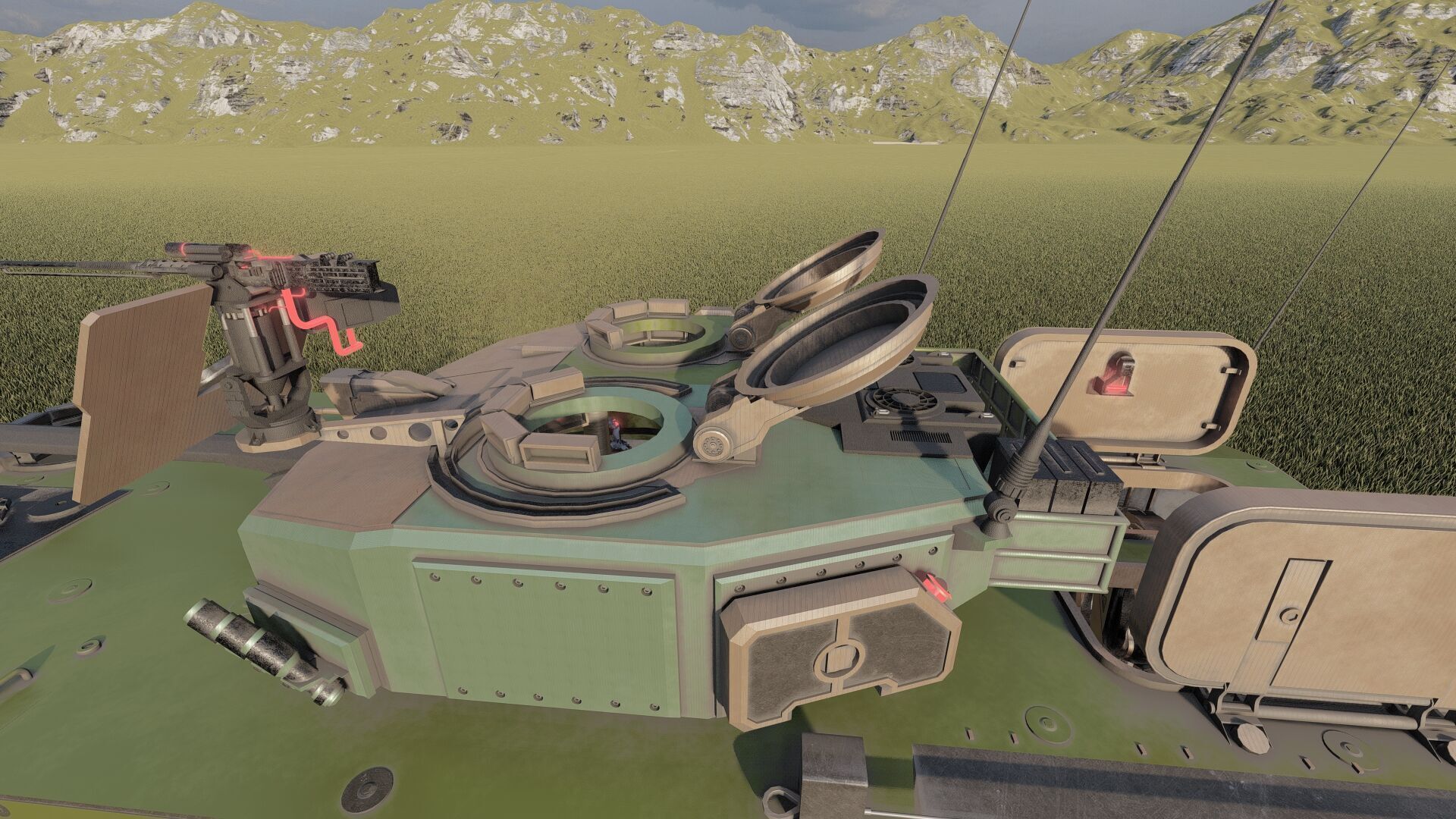 MILITARY INFANTRY VEHICLE 8X8 3D model_18