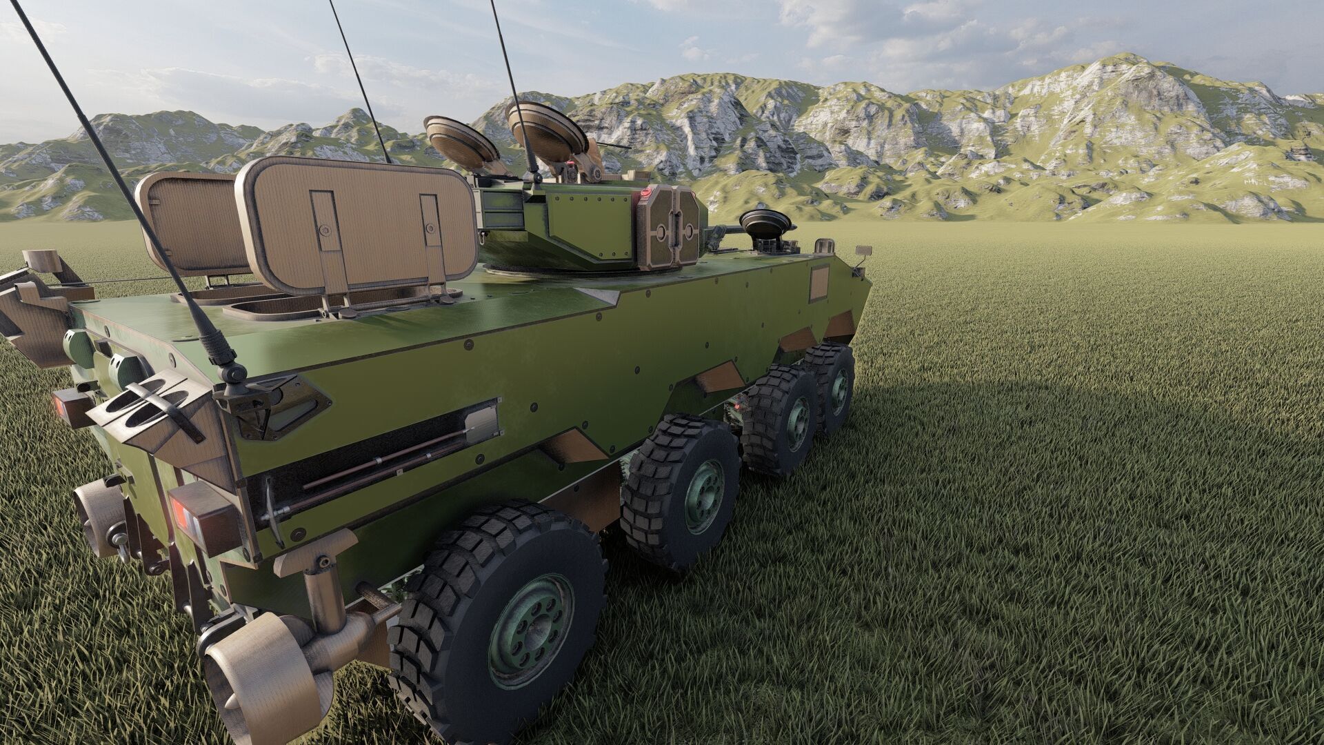 MILITARY INFANTRY VEHICLE 8X8 3D model_13