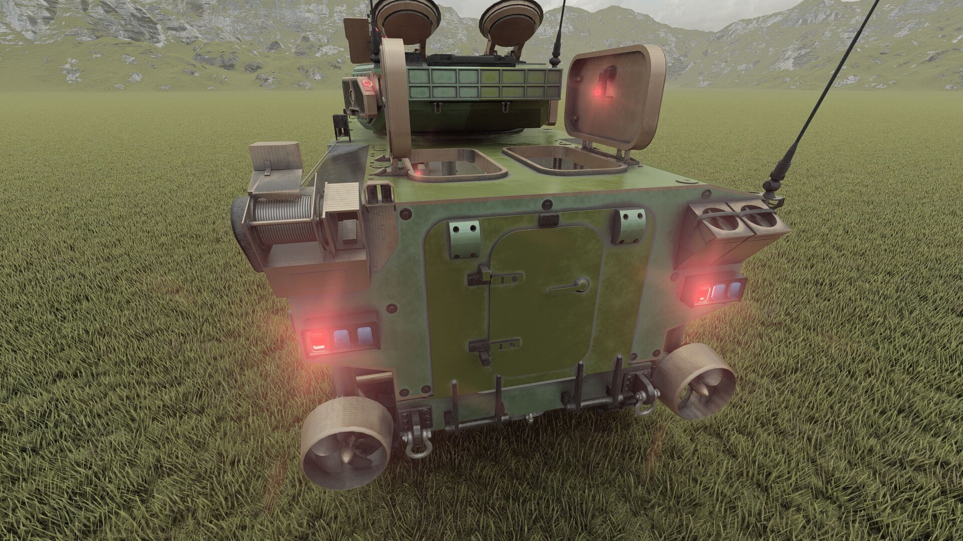 MILITARY INFANTRY VEHICLE 8X8 3D model_34