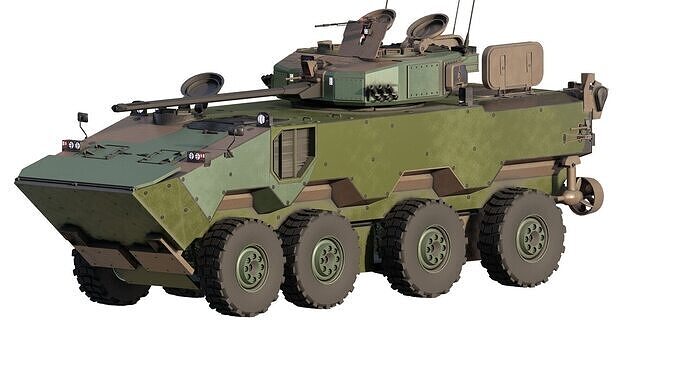MILITARY INFANTRY VEHICLE 8X8 3D model
