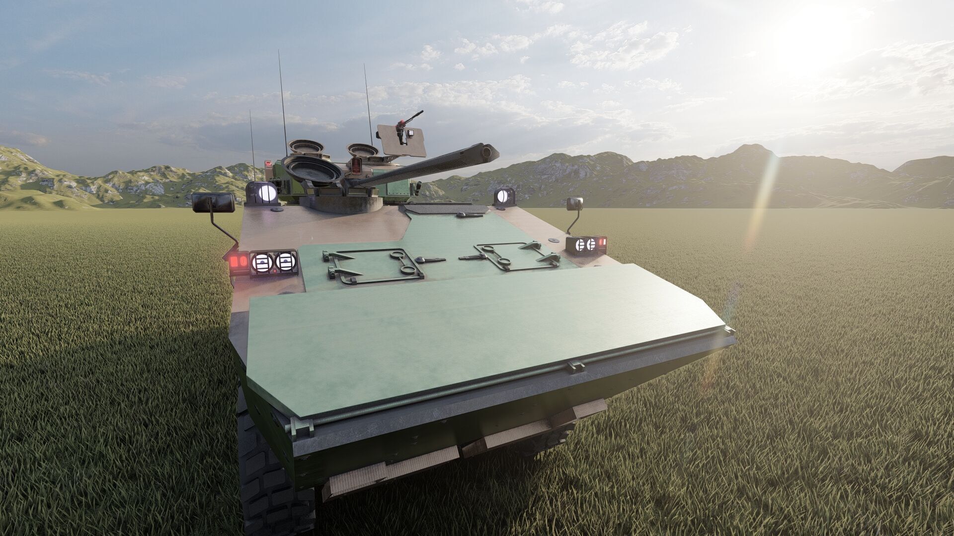 MILITARY INFANTRY VEHICLE 8X8 3D model_14