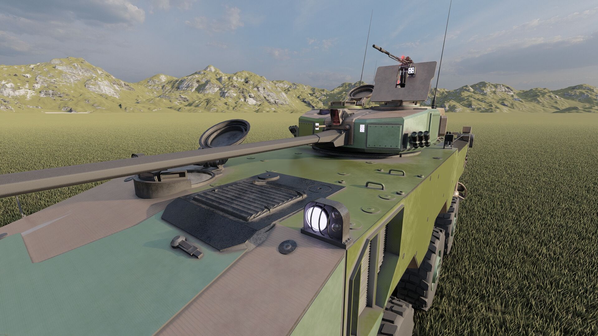 MILITARY INFANTRY VEHICLE 8X8 3D model_16