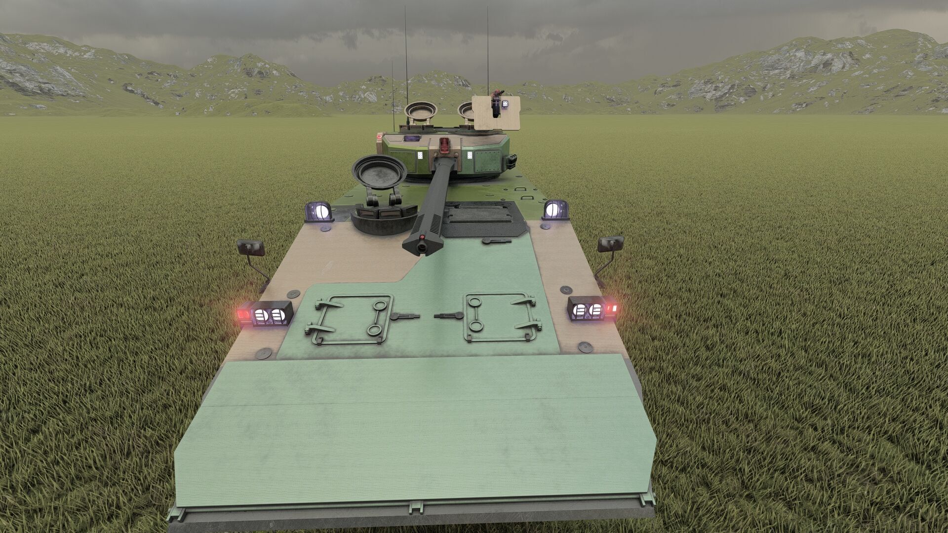 MILITARY INFANTRY VEHICLE 8X8 3D model_31