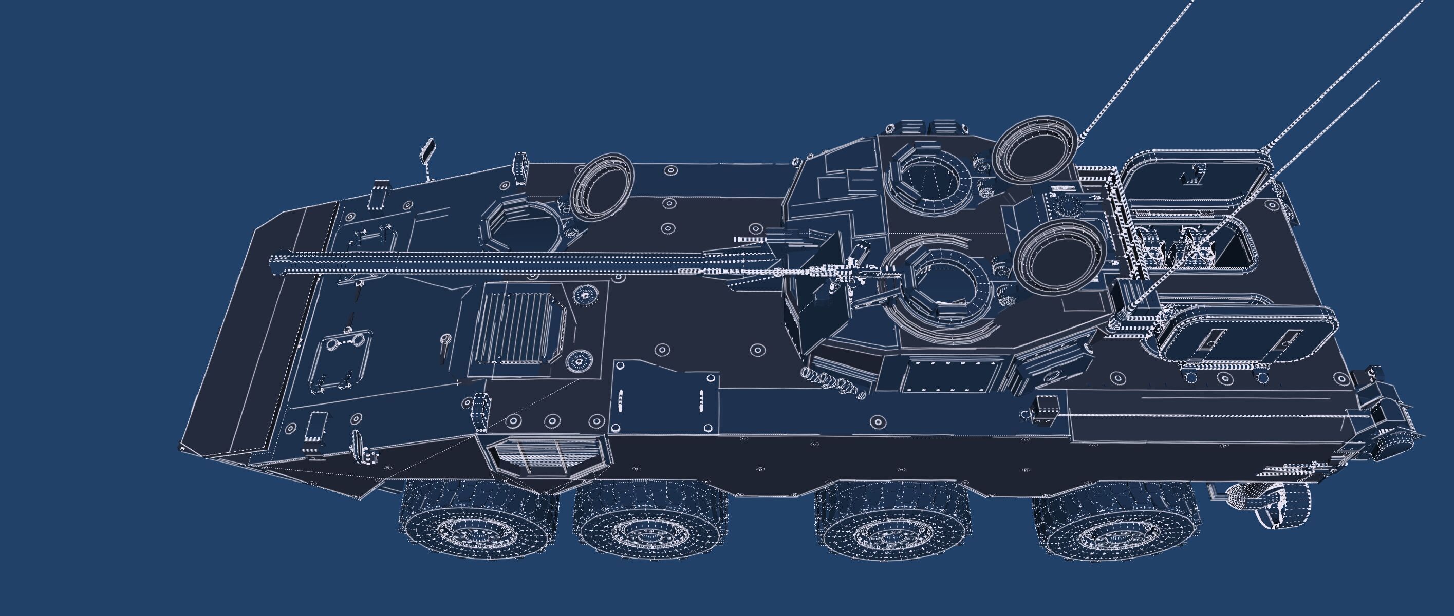 MILITARY INFANTRY VEHICLE 8X8 3D model_48