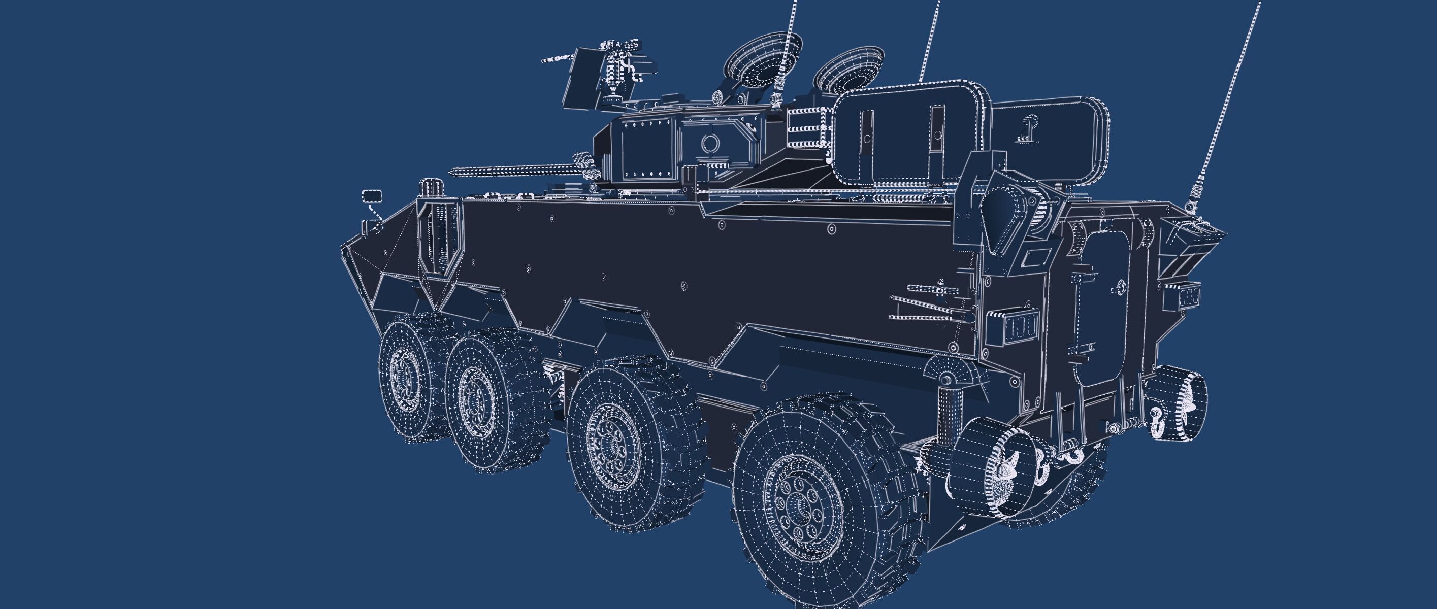 MILITARY INFANTRY VEHICLE 8X8 3D model_47