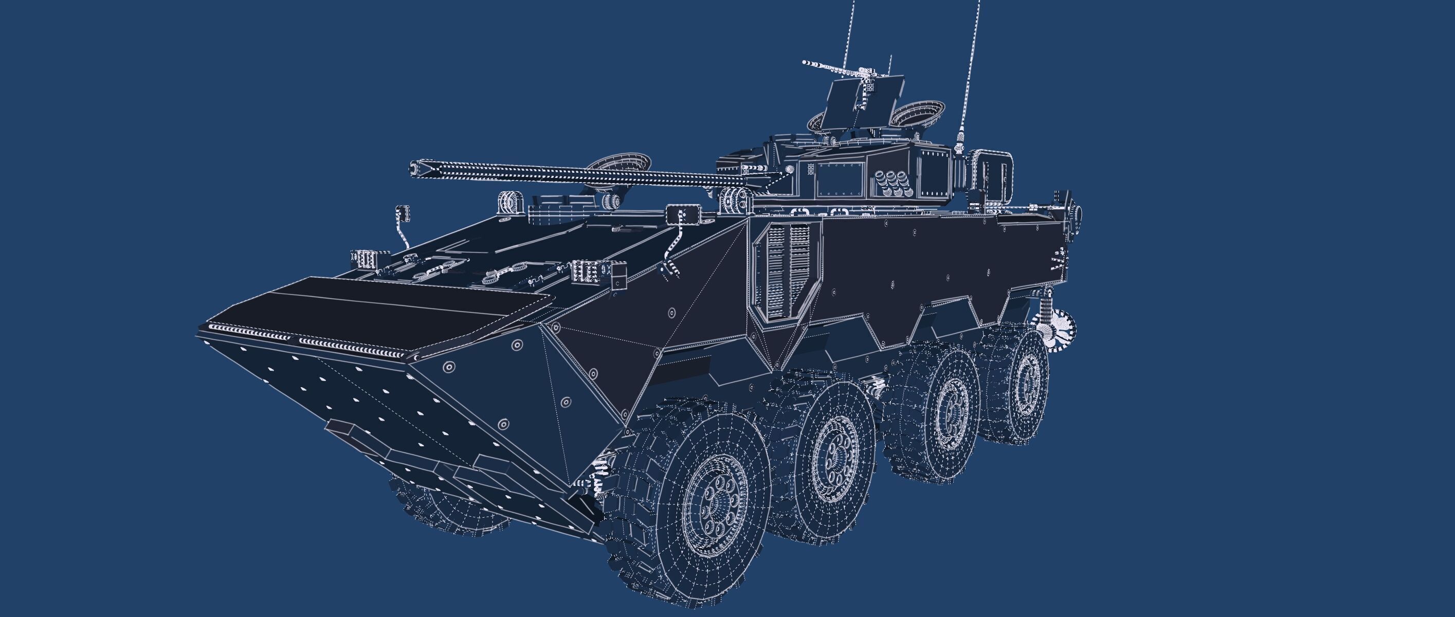 MILITARY INFANTRY VEHICLE 8X8 3D model_46