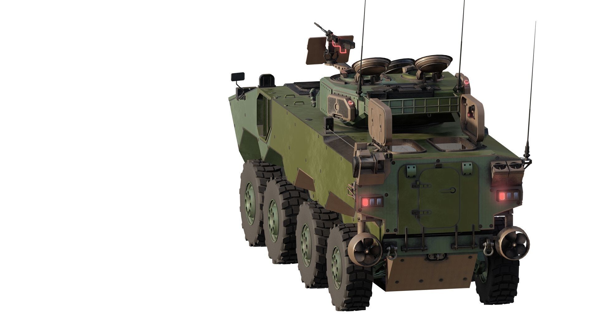 MILITARY INFANTRY VEHICLE 8X8 3D model_5