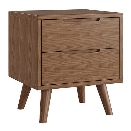 Litfad - Organic Modern Bedside Cabinet 3D model