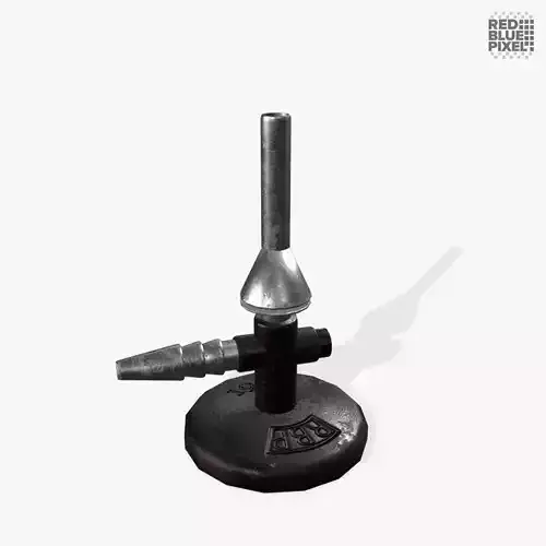 Bunsen Burner Low-poly 3D model
