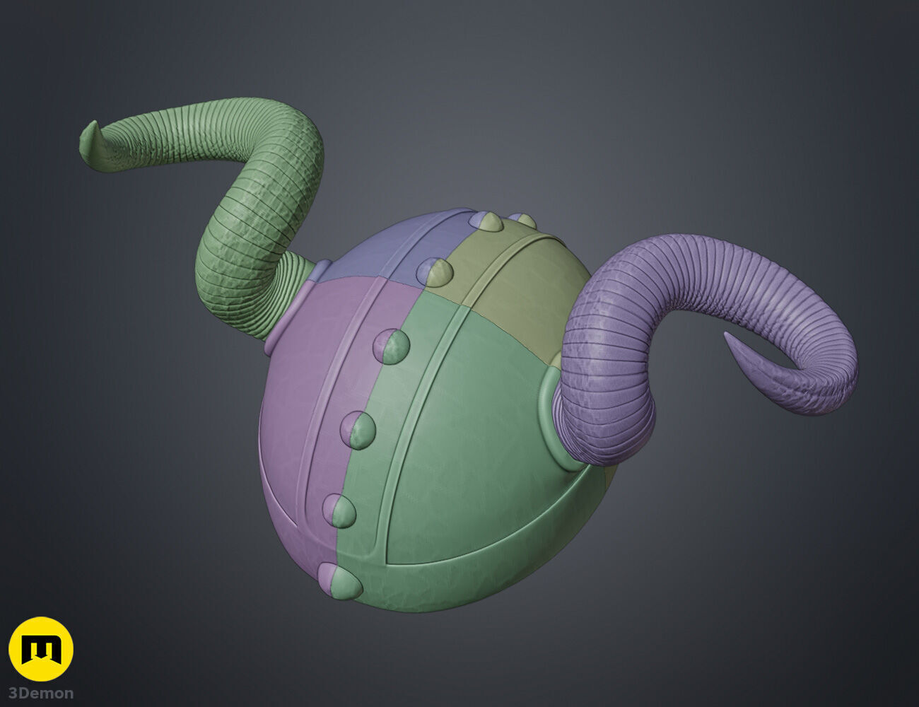 Snotlout Helmet - How To Train Your Dragon 3D print model_4