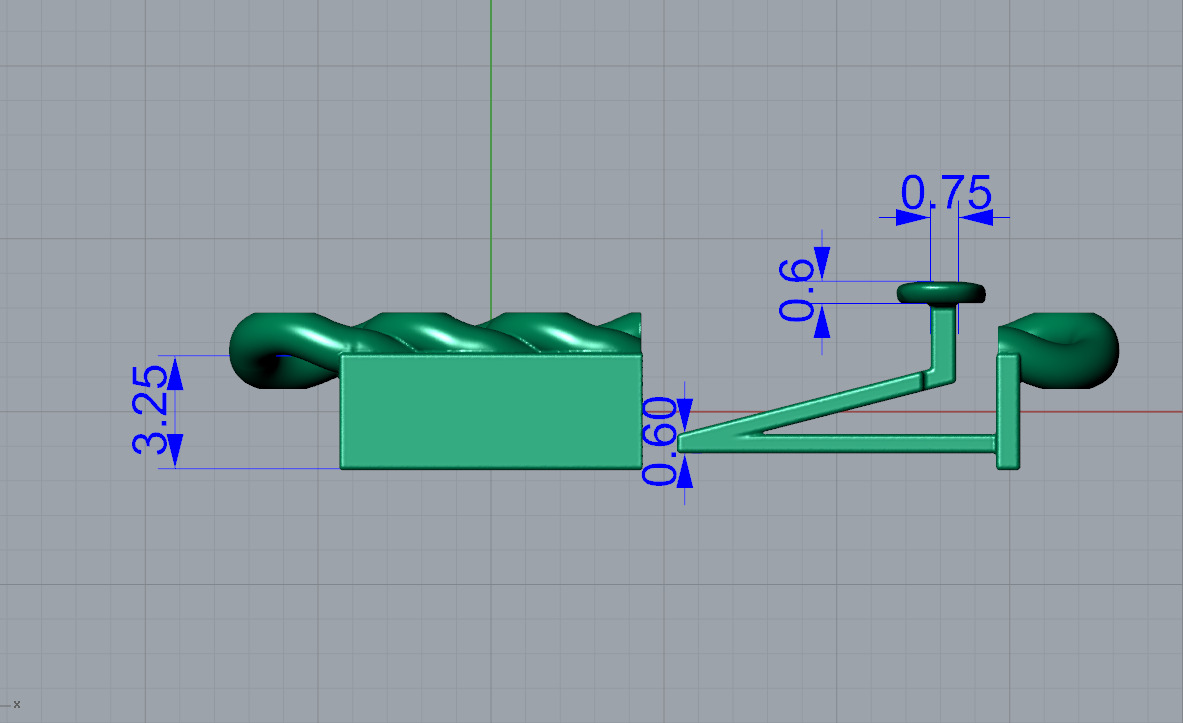 Cuban Chain Box Clasp Bracelet Lock 3D Print file 3D print model_5