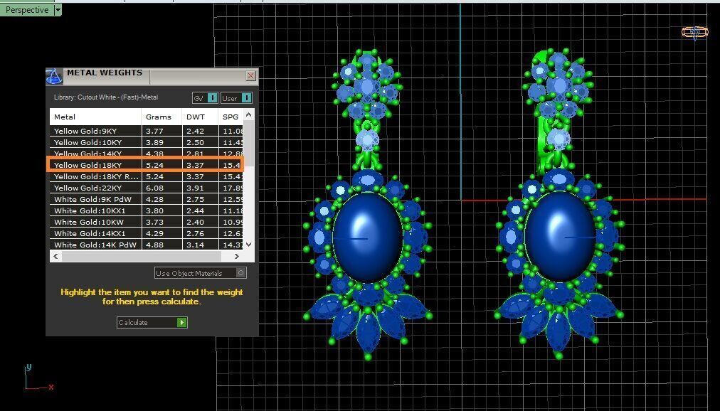 Cluster Earrings 3D print model_3