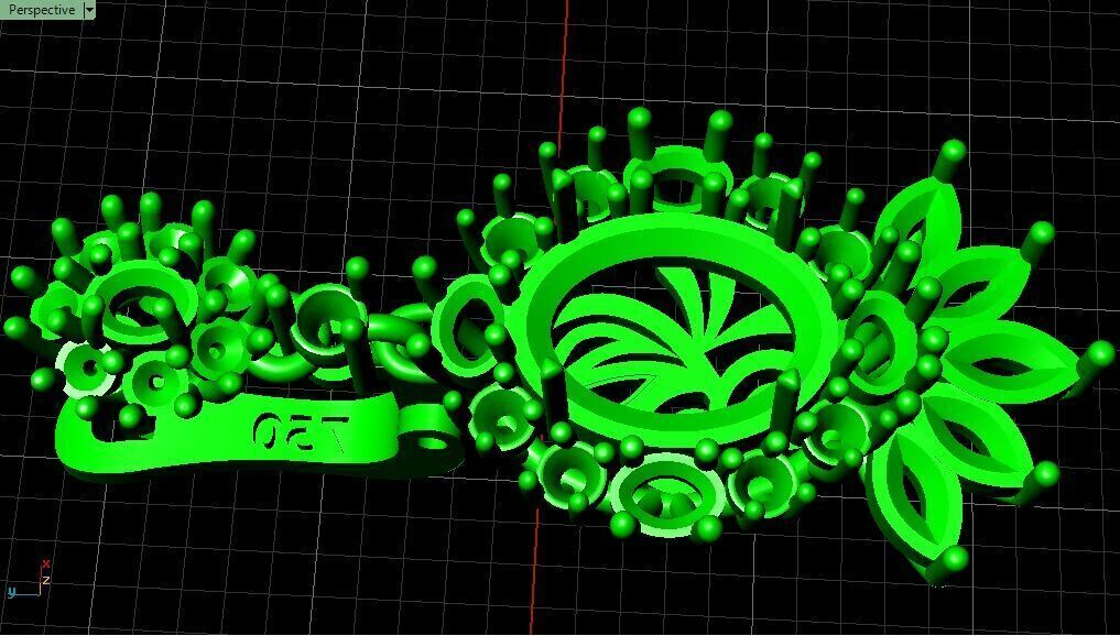 Cluster Earrings 3D print model_14