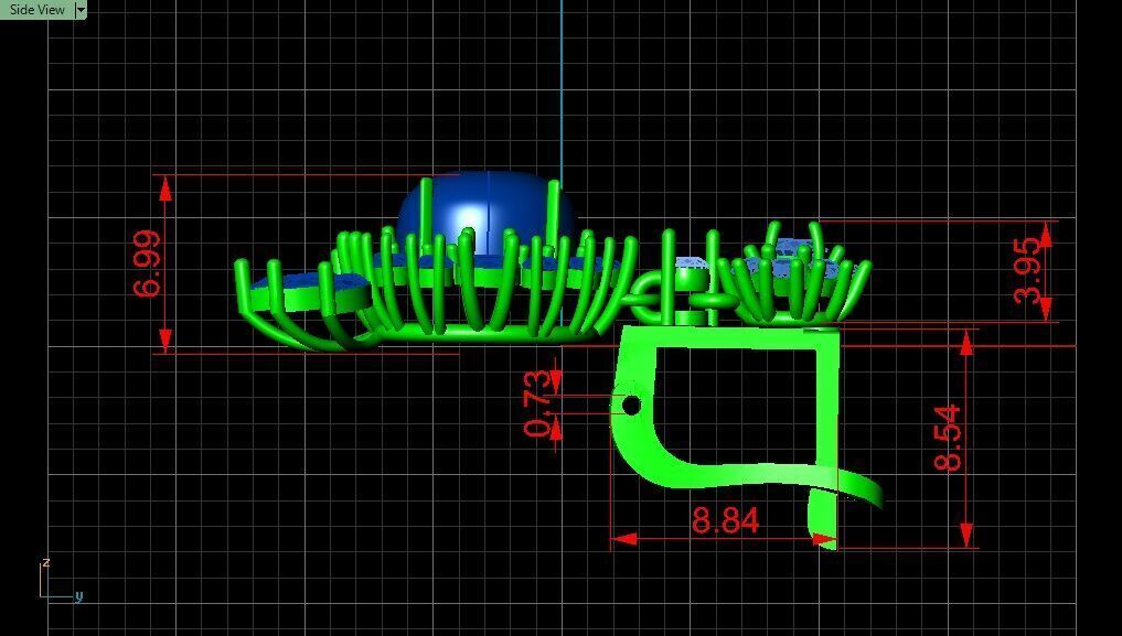 Cluster Earrings 3D print model_9