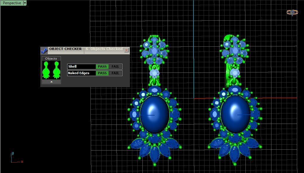 Cluster Earrings 3D print model_6