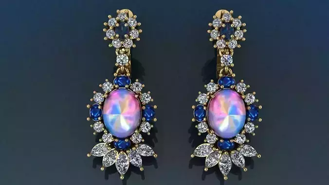 Cluster Earrings