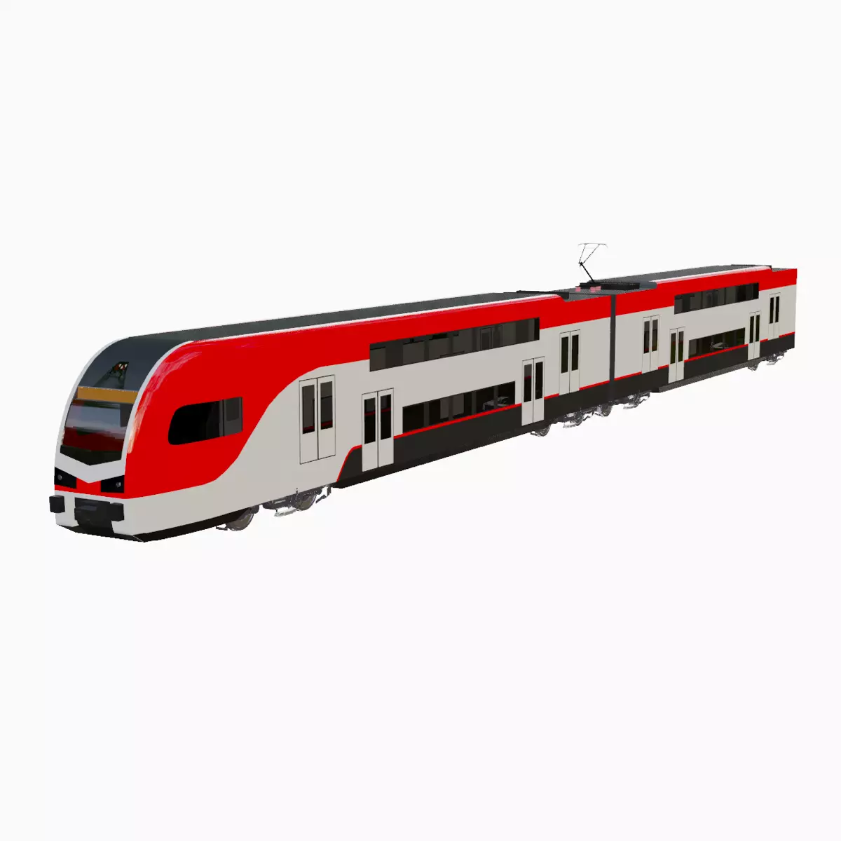 Stadler KISS EMU Caltrain 3D model