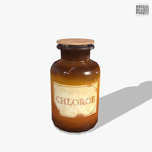Flask V03 Low-poly 3D model