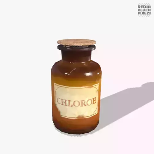 Flask V03 Low-poly 3D model
