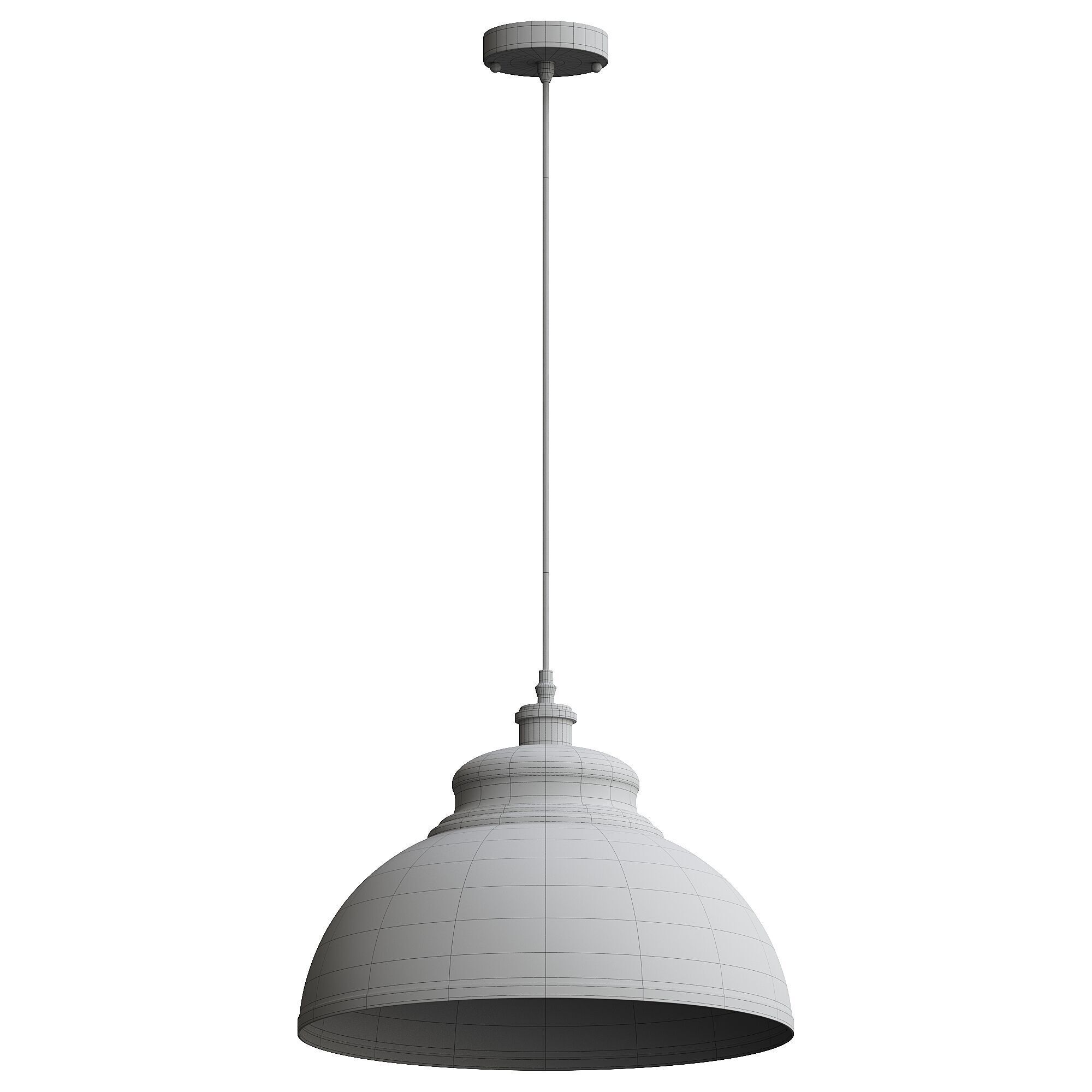 Metal lamp 3D model_2