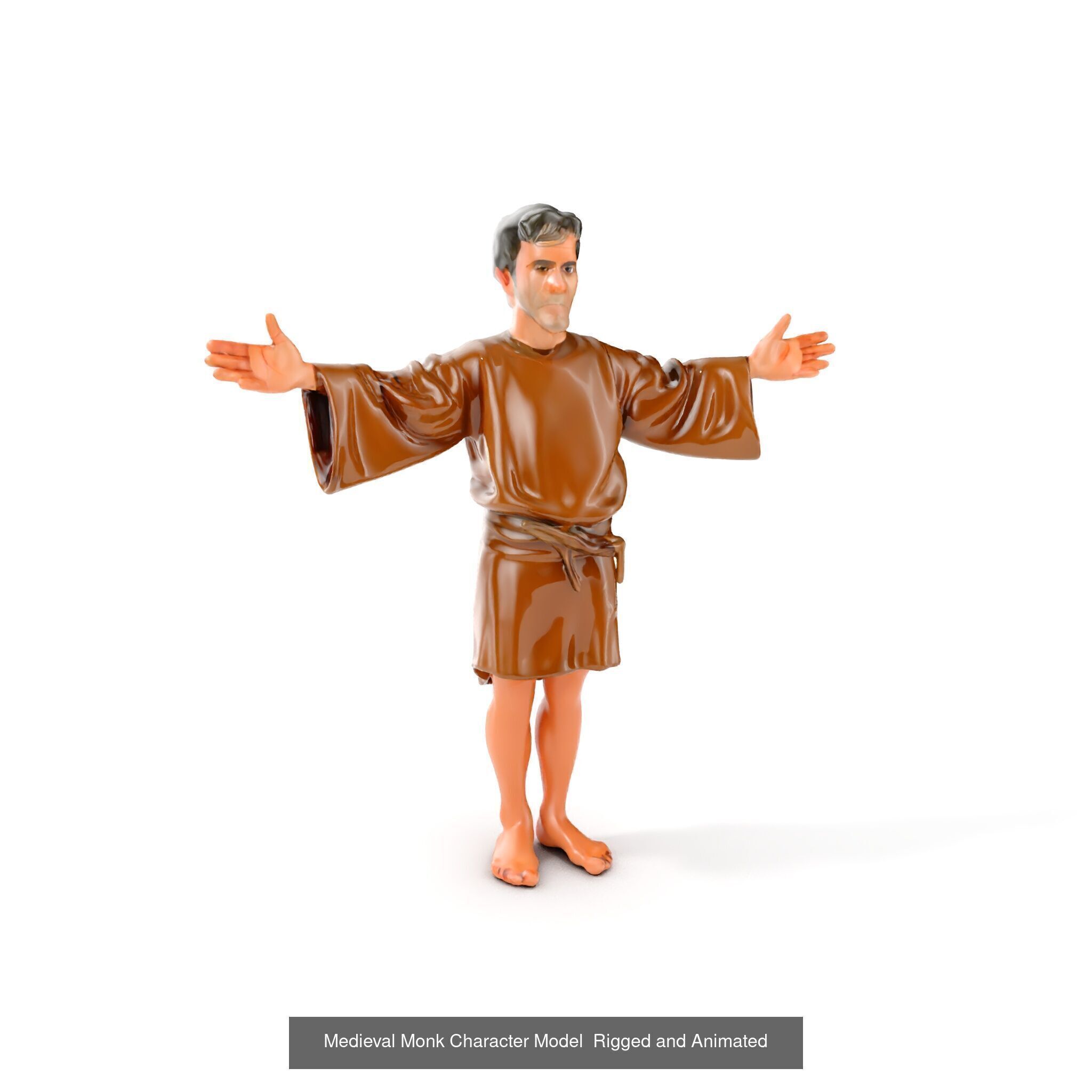 Medieval Villagers Pack 3D Model Collection_31