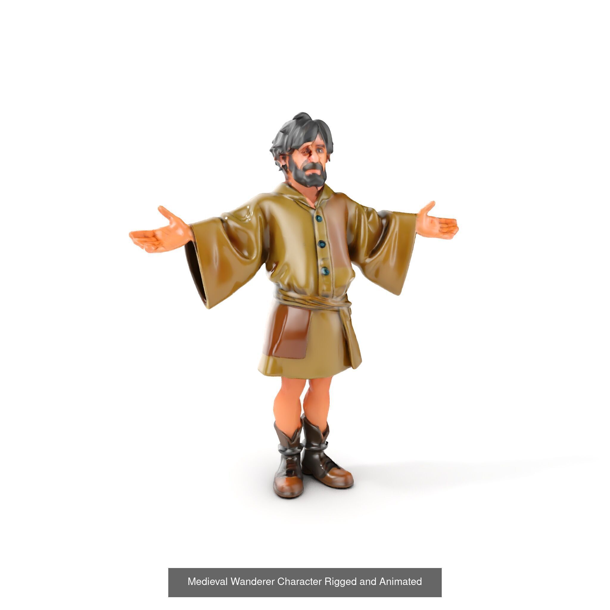 Medieval Villagers Pack 3D Model Collection_34