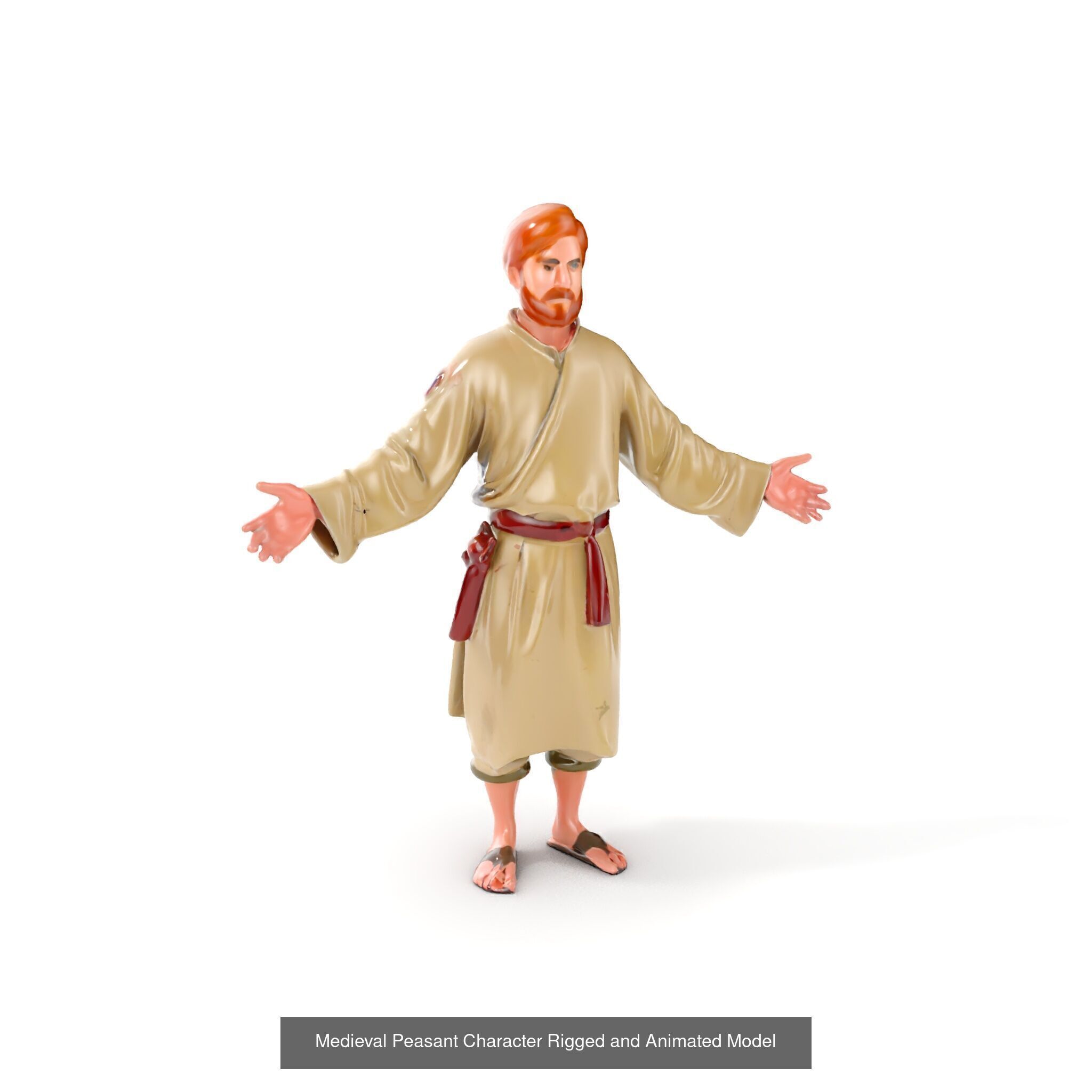 Medieval Villagers Pack 3D Model Collection_30