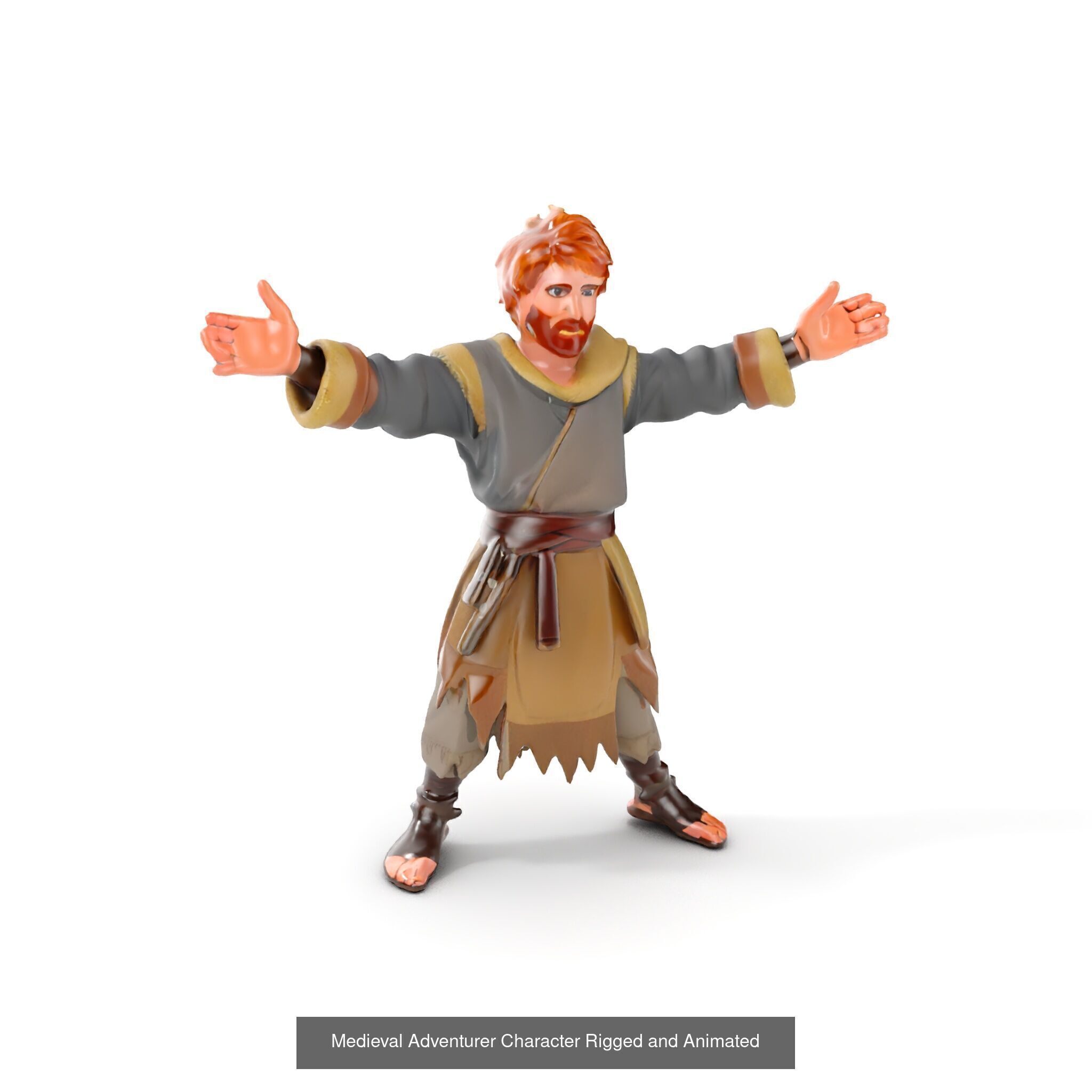 Medieval Villagers Pack 3D Model Collection_29