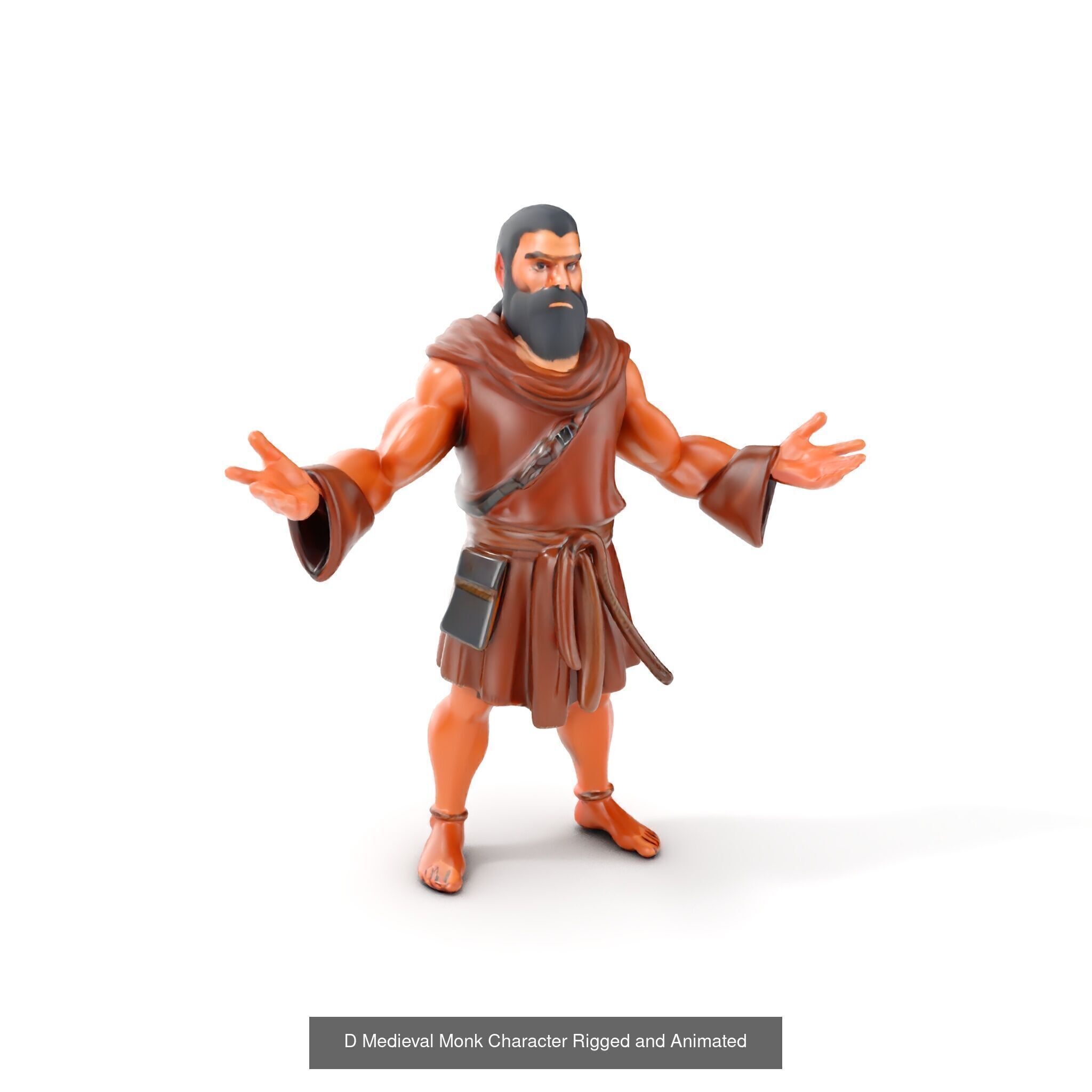 Medieval Villagers Pack 3D Model Collection_33