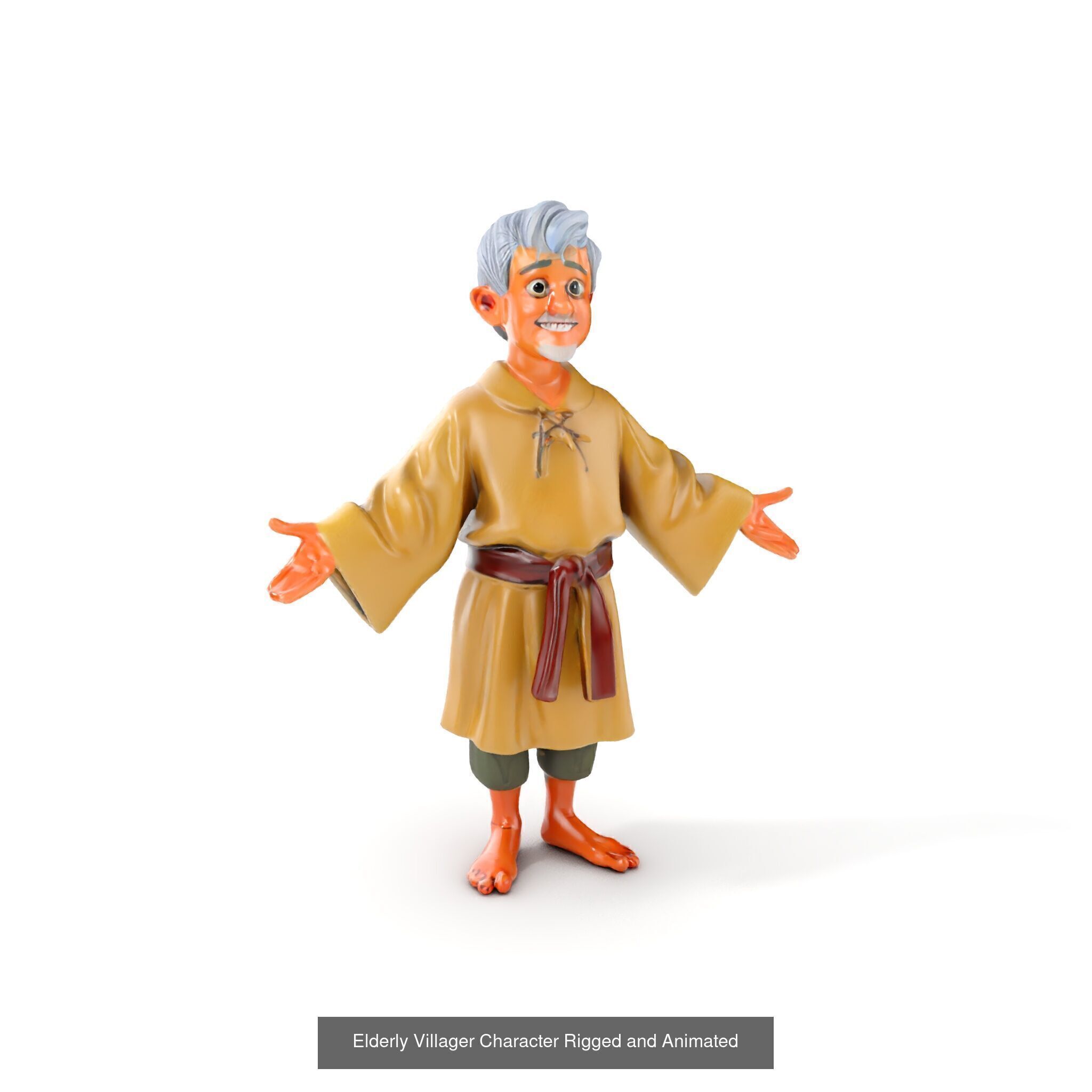 Medieval Villagers Pack 3D Model Collection_25