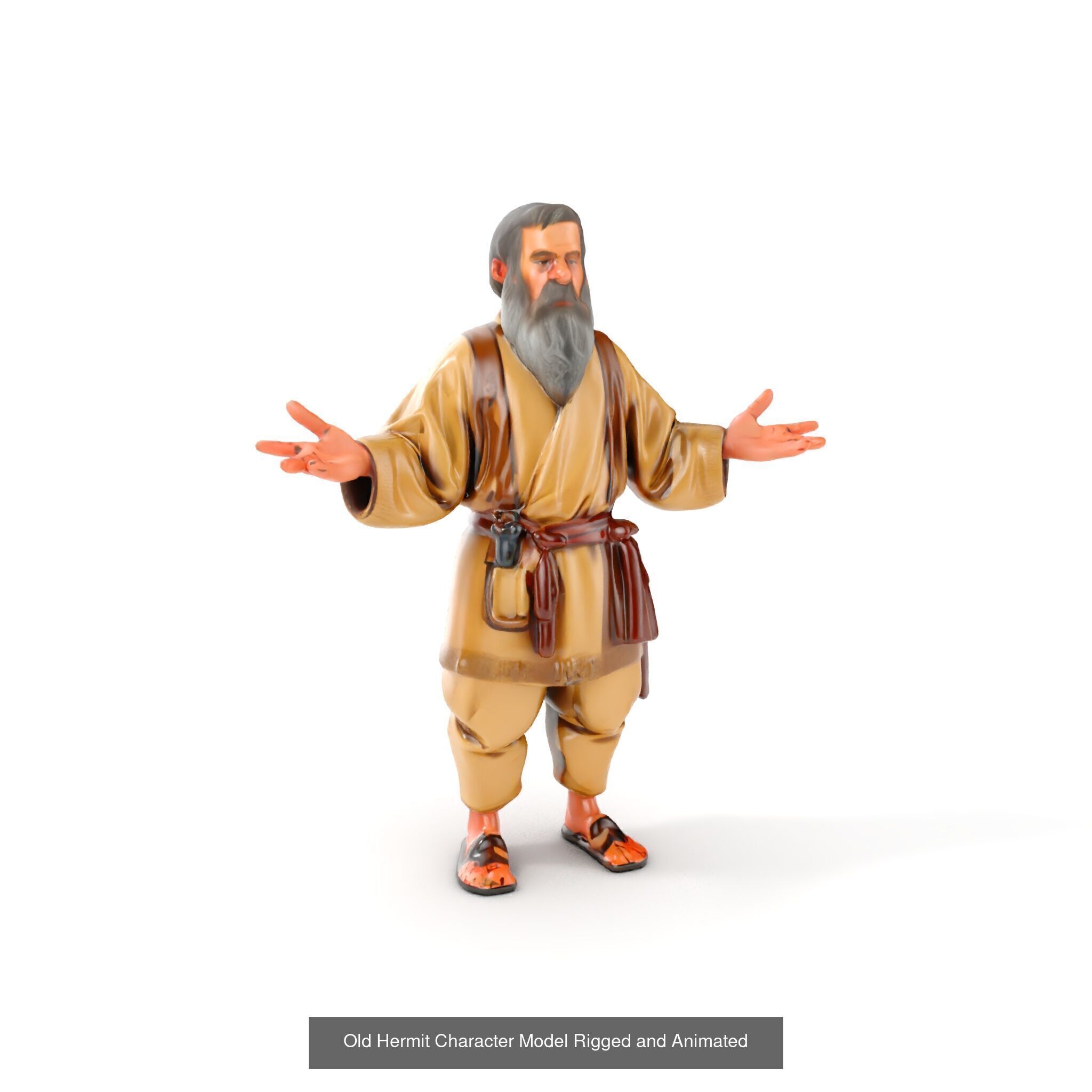 Medieval Villagers Pack 3D Model Collection_22