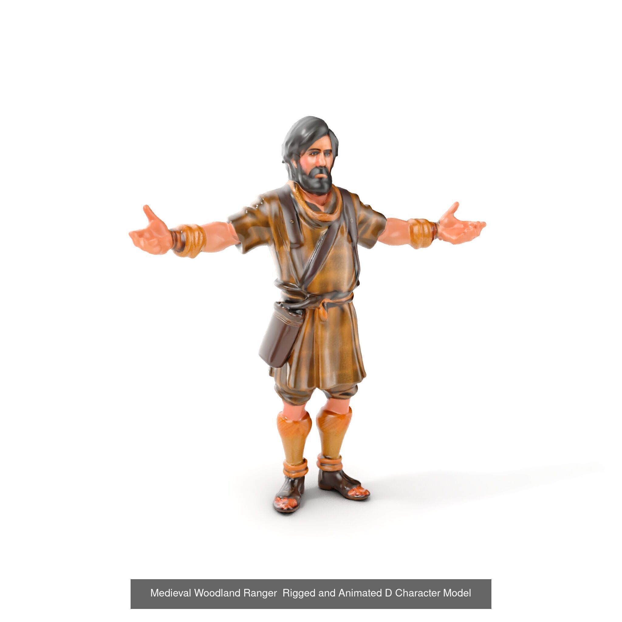 Medieval Villagers Pack 3D Model Collection_32