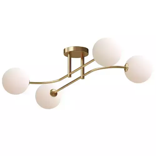  Vogue Hartwell 4 Light Semi Flush Ceiling Light 3D model