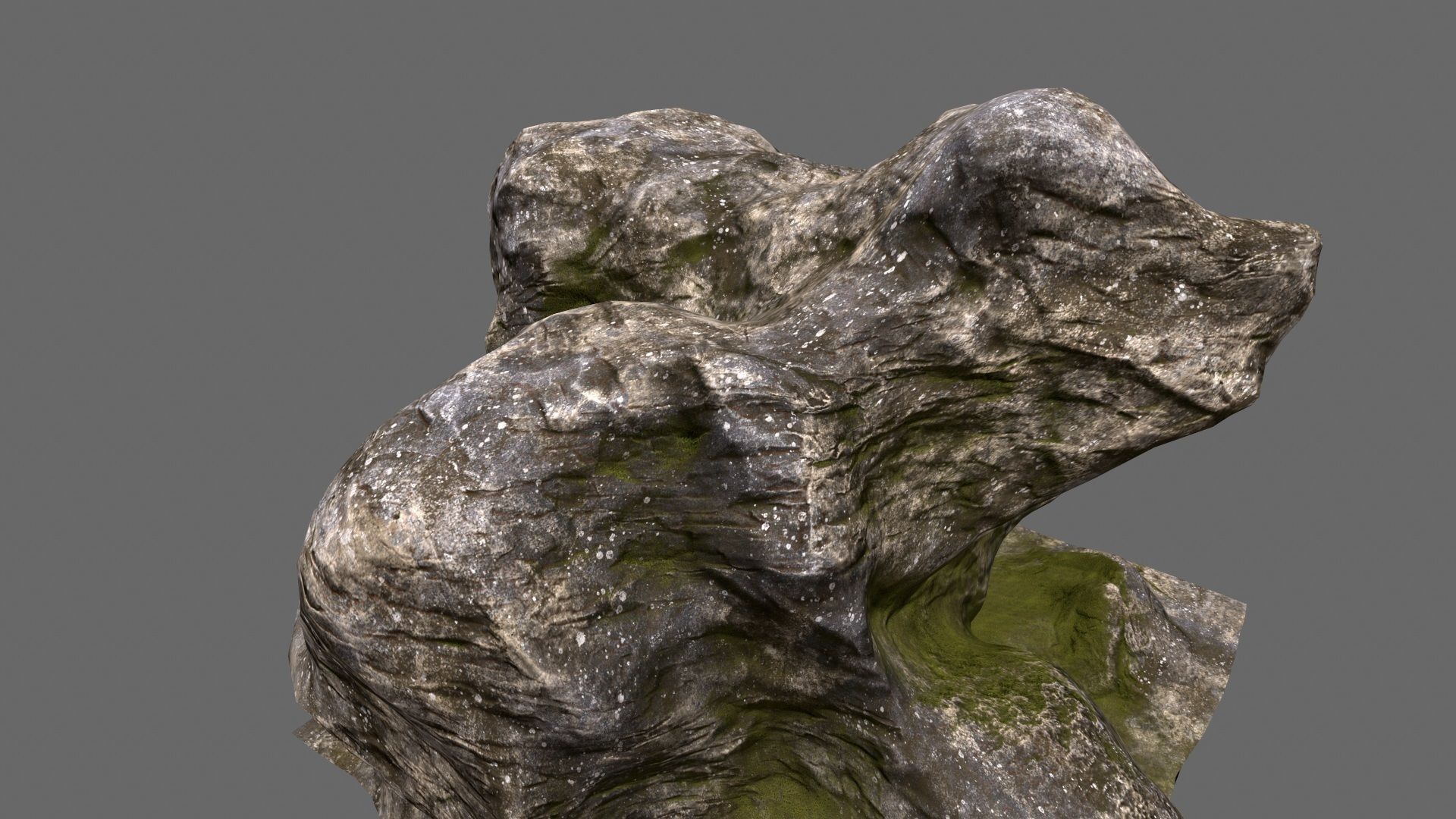 mount rock Low-poly 3D model_13