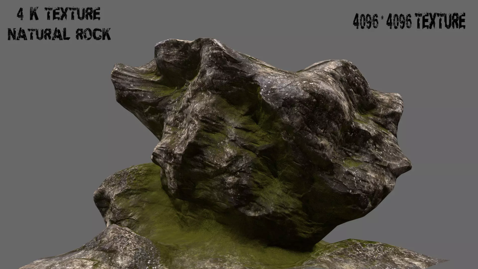 mount rock Low-poly 3D model_0