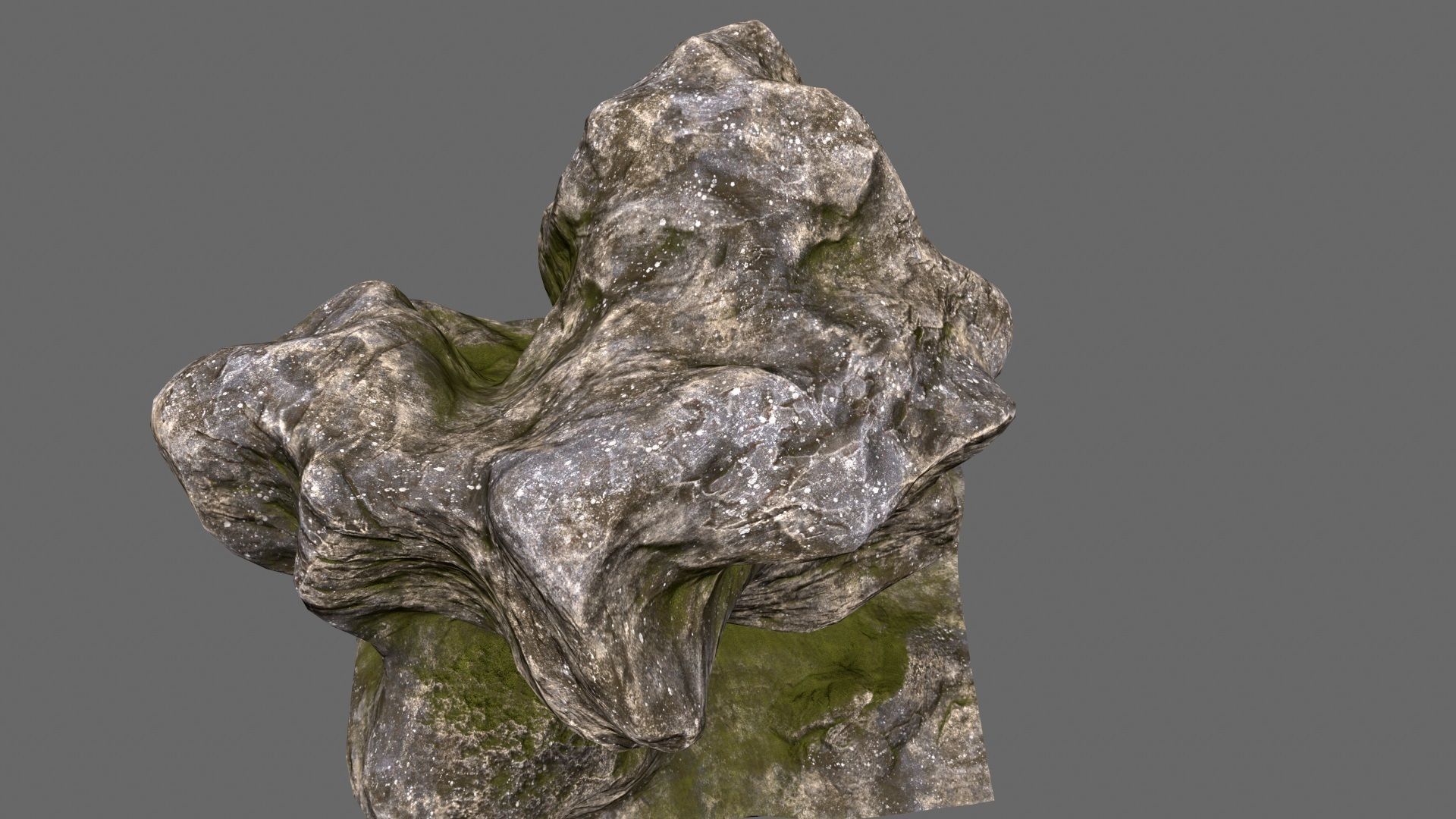 mount rock Low-poly 3D model_18