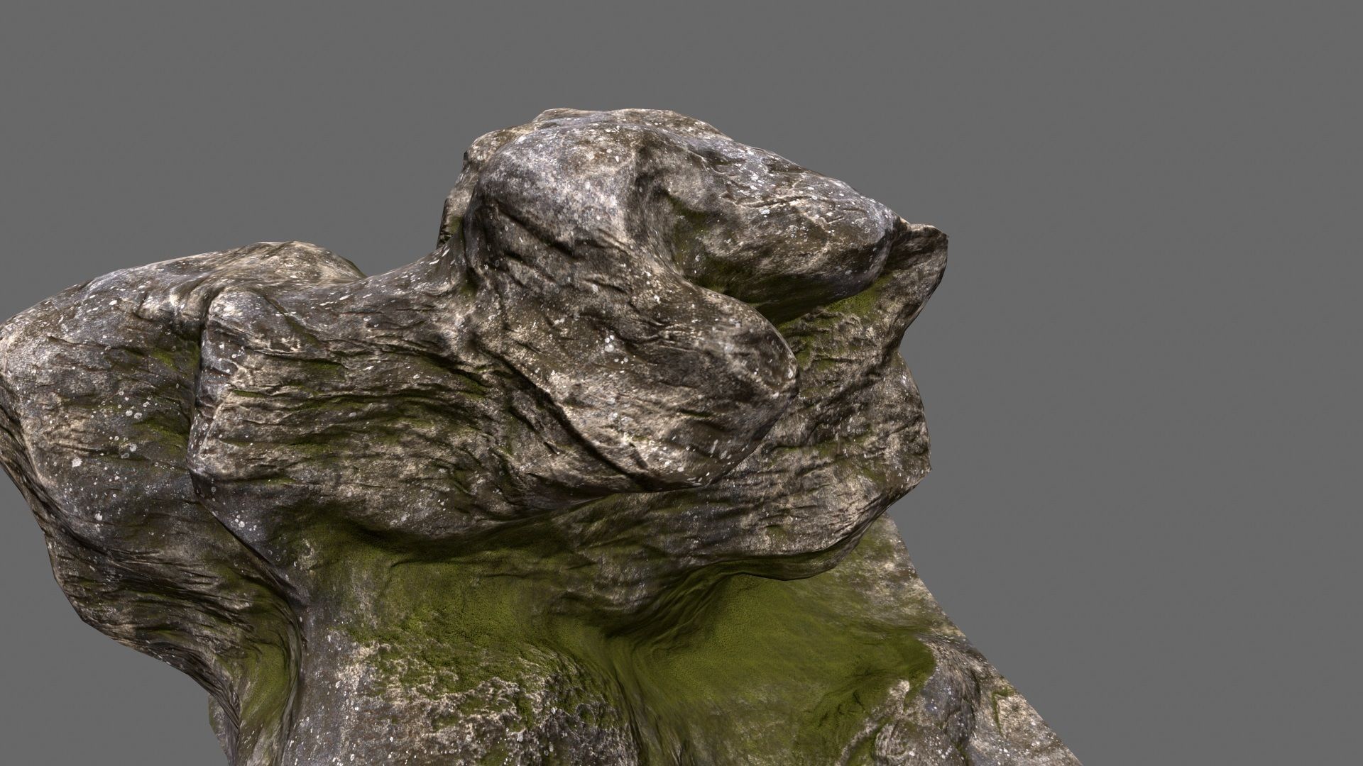 mount rock Low-poly 3D model_12