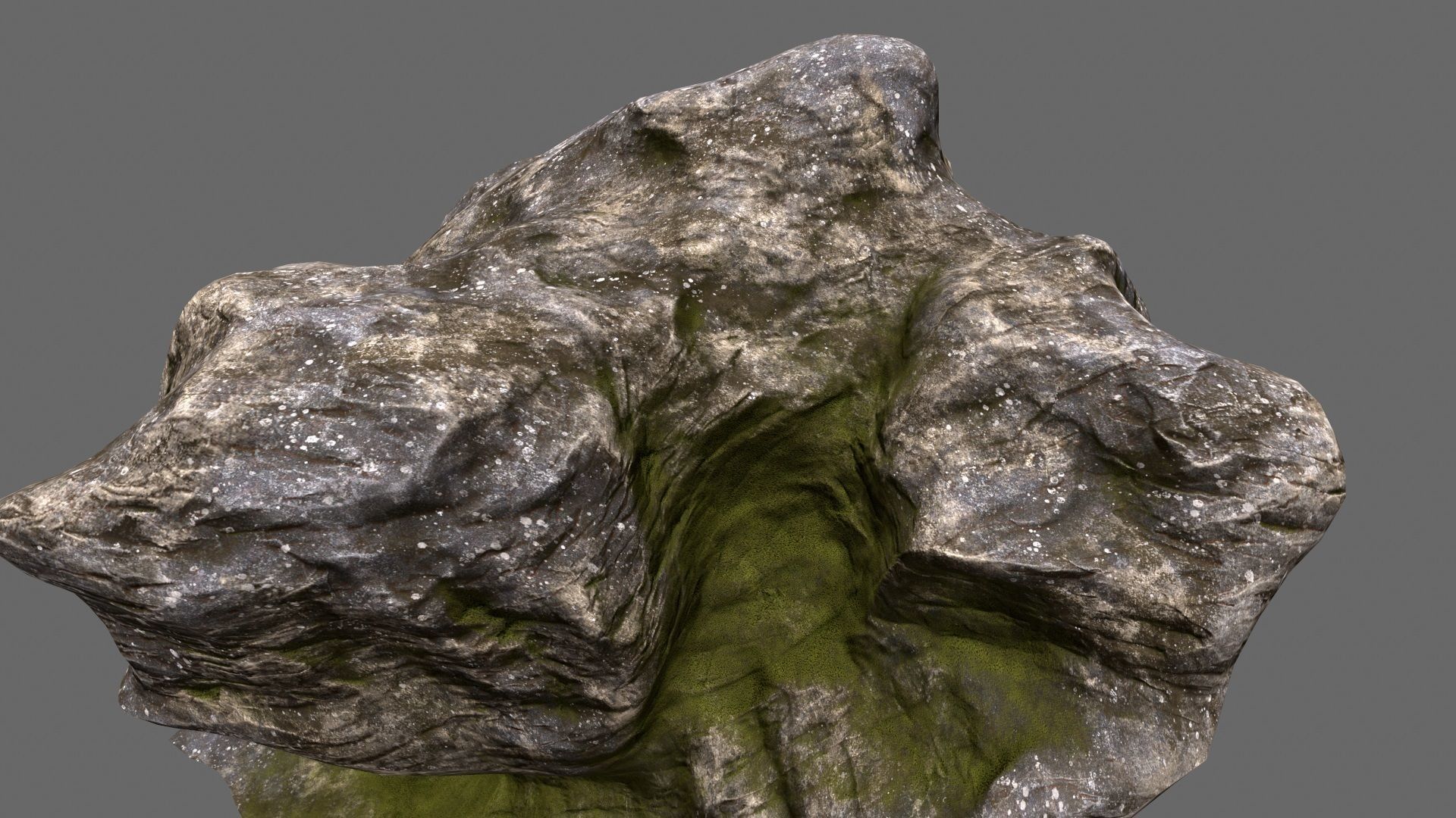 mount rock Low-poly 3D model_15