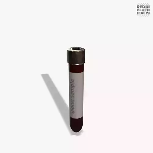 Test Tube V03 Low-poly 3D model