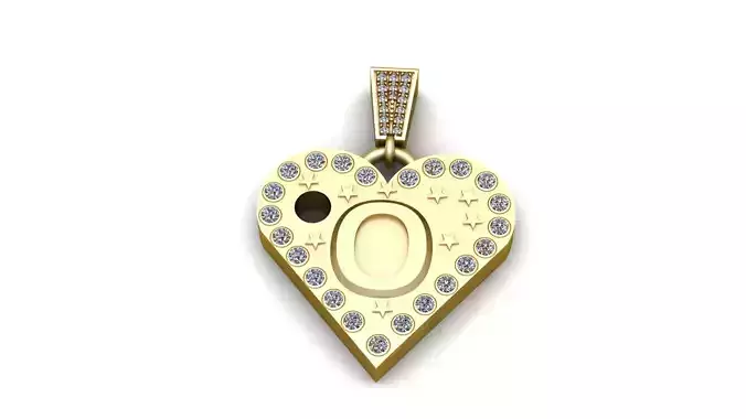 O  GOLD HEART PENDANT  
