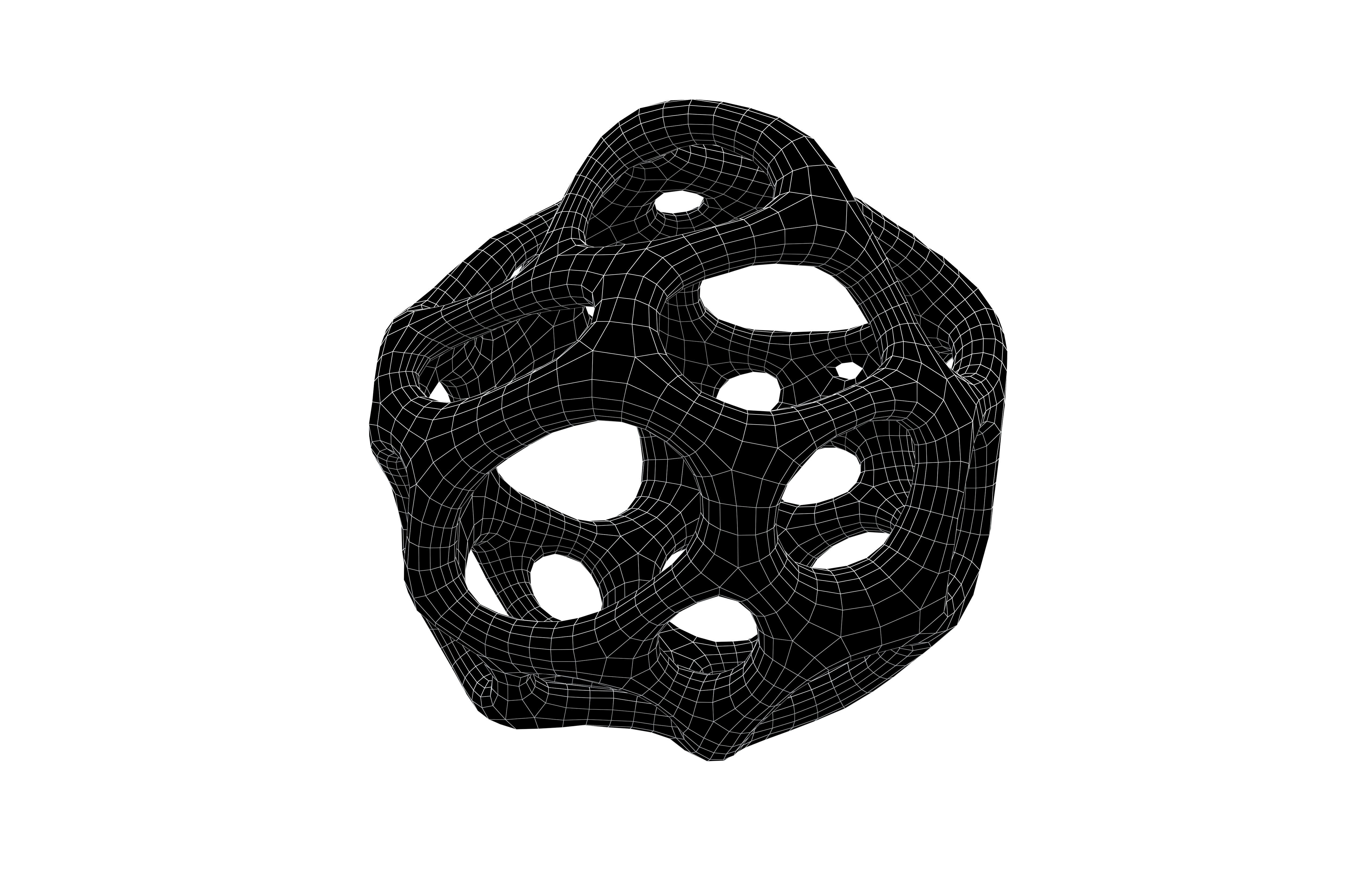 Abstract Shape v19 004 Low-poly 3D model_7