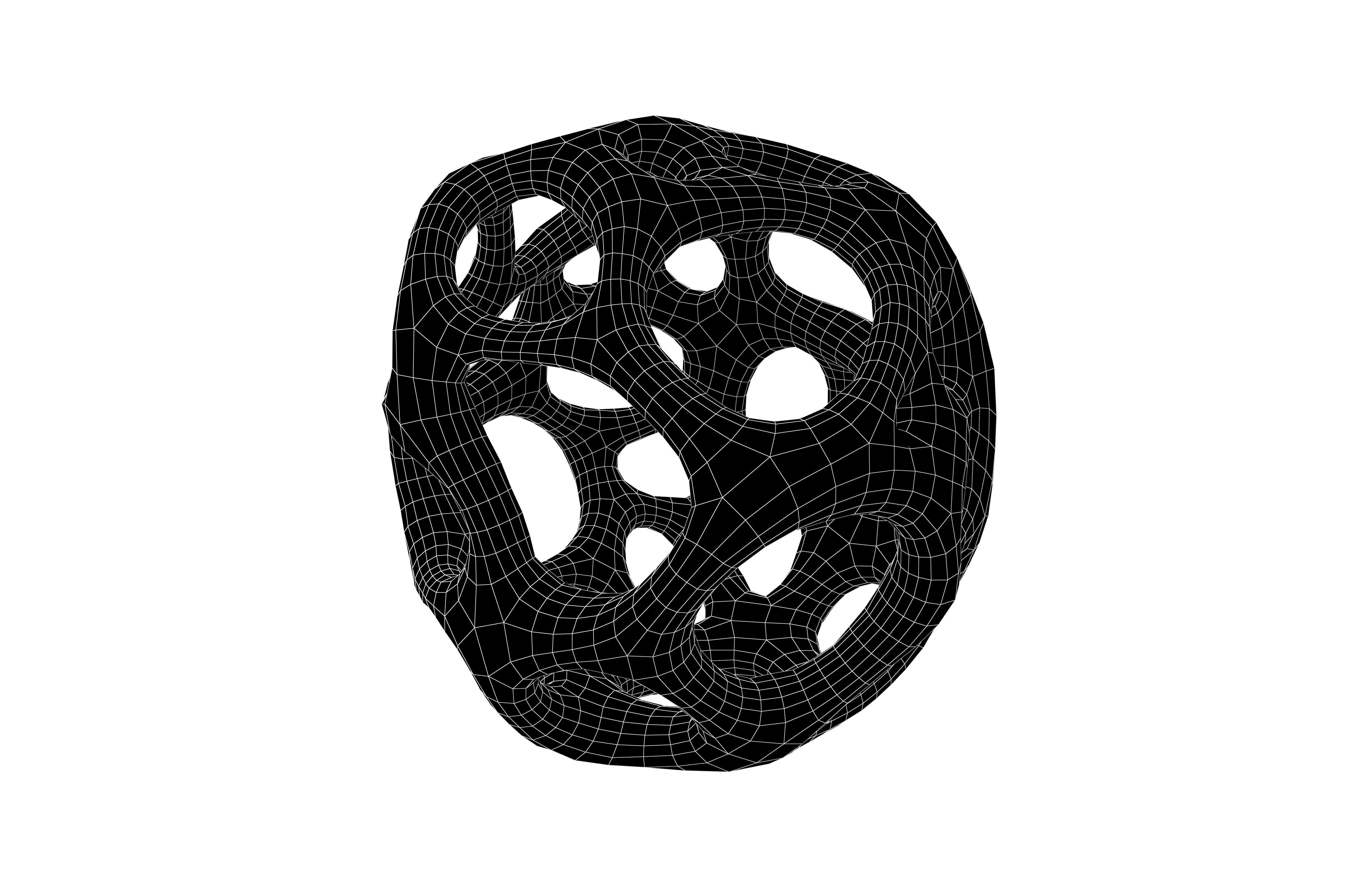 Abstract Shape v19 004 Low-poly 3D model_6