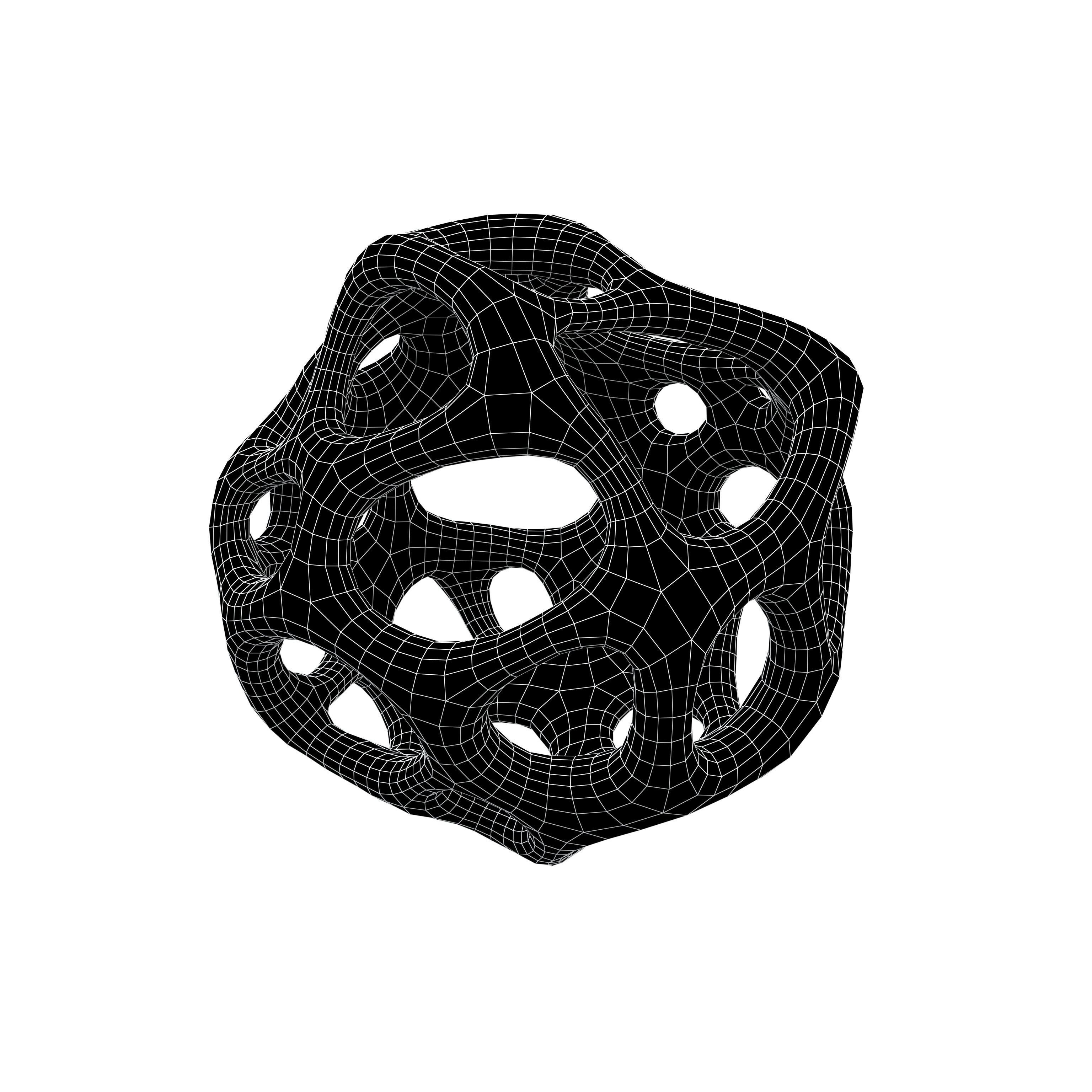 Abstract Shape v19 004 Low-poly 3D model_4