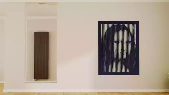 Halftone wall sticker  Monalisa 02 3D print model