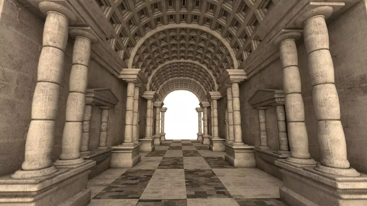 Ancient Greek Interior 3D model