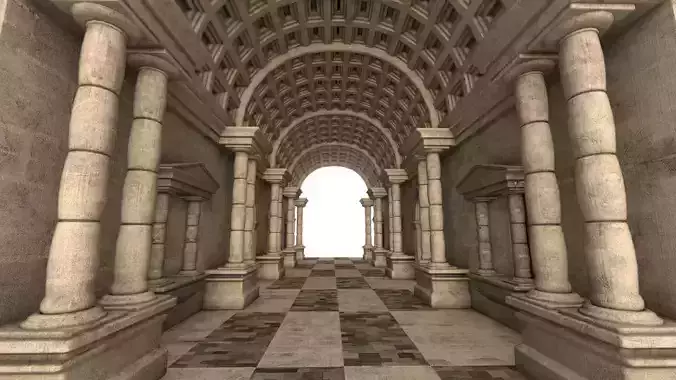 Ancient Greek Interior 3D model