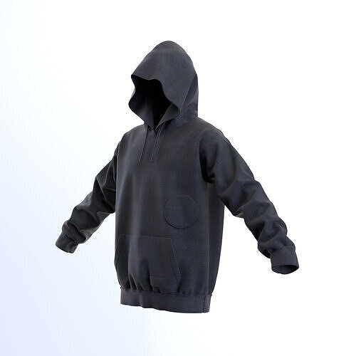 Hoodie - Swearshirt Low-poly 3D model