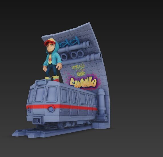 Subway Surfers Diorama 3D print model_4